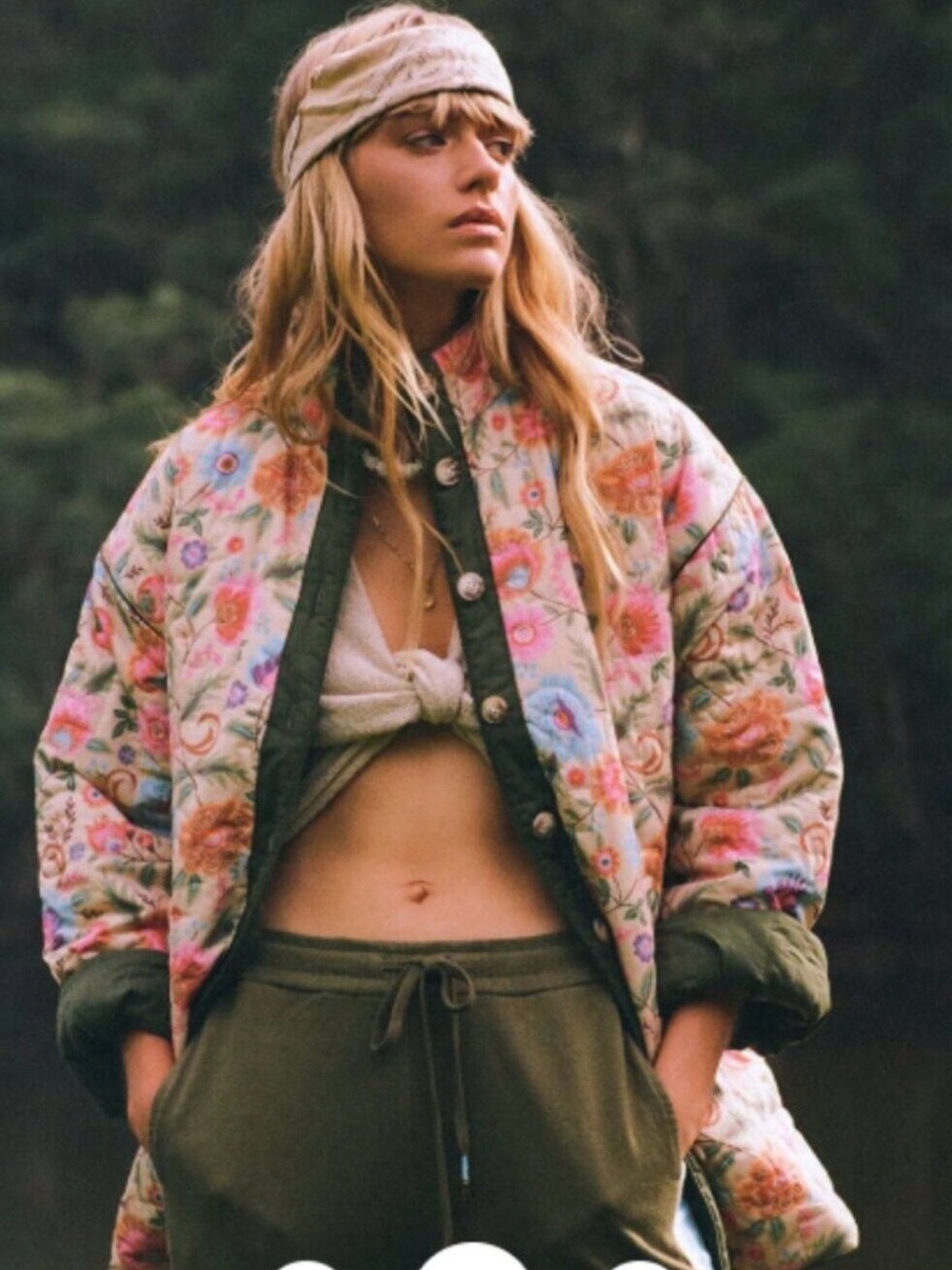 Spell & The Gypsy Valley Quilted Floral Reversible Jacket